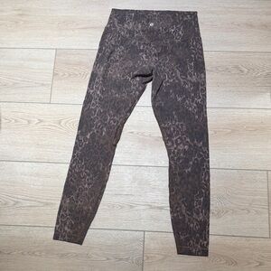 lululemon athletica Brown Patterned Leggings
